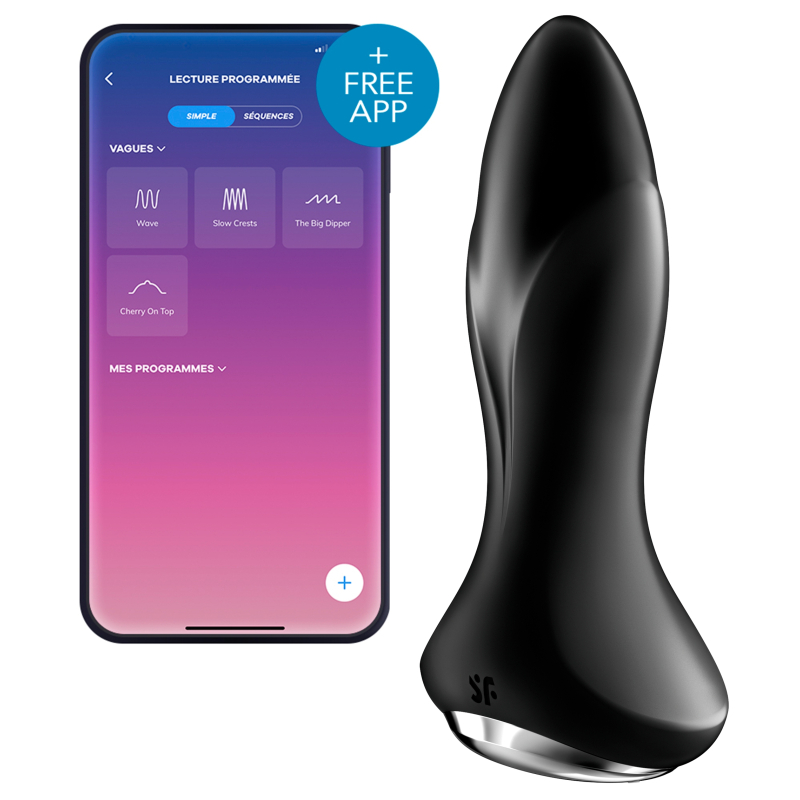 plug-vibrant-connecte-rotator-plug-satisfyer-10-x-4cm-noir plug vibrant connecte rotator plug satisfyer 10 x 4cm noir