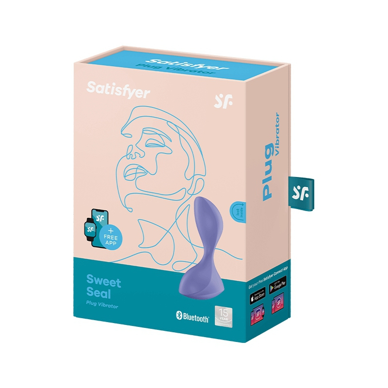 plug vibrant connecte sweet seal satisfyer 7 x 35cm lilas 1