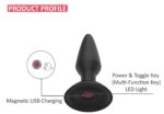 plug vibrant controle a distance equinox 9 x 35 cm 30