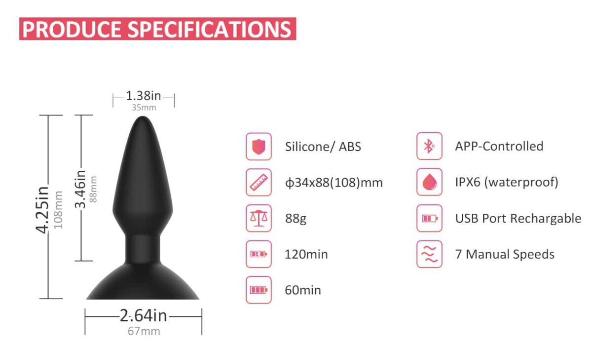 plug vibrant controle a distance equinox 9 x 35 cm 31