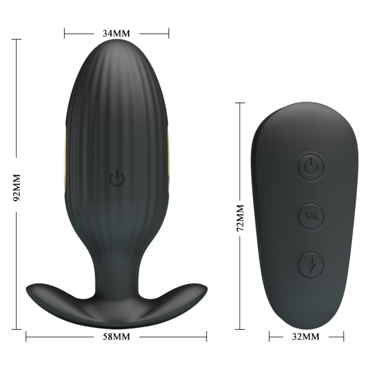 plug vibrant electro royal pleasure kelly 8 x 34 cm 7