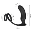 plug vibrant et cockring lanco 11 x 32 cm 3