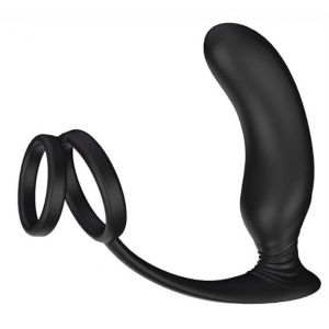 plug vibrant et cockring lanco 11 x 32 cm