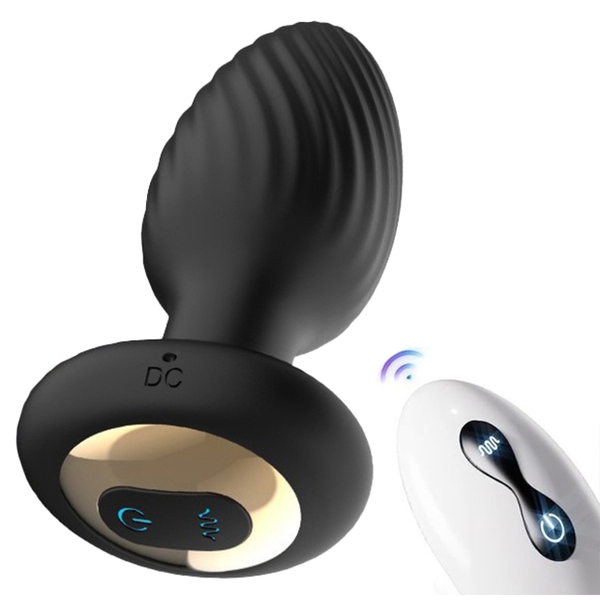 plug vibrant et rotatif turn ass 8 x 34cm