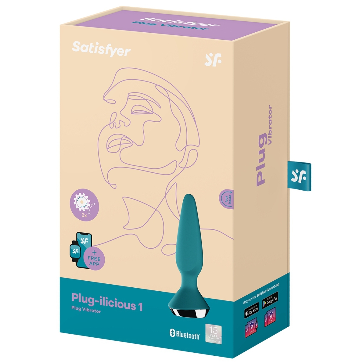 plug vibrant ilicious 1 satisfyer 10 x 3cm turquoise 1