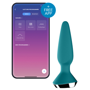 plug vibrant ilicious 1 satisfyer 10 x 3cm turquoise