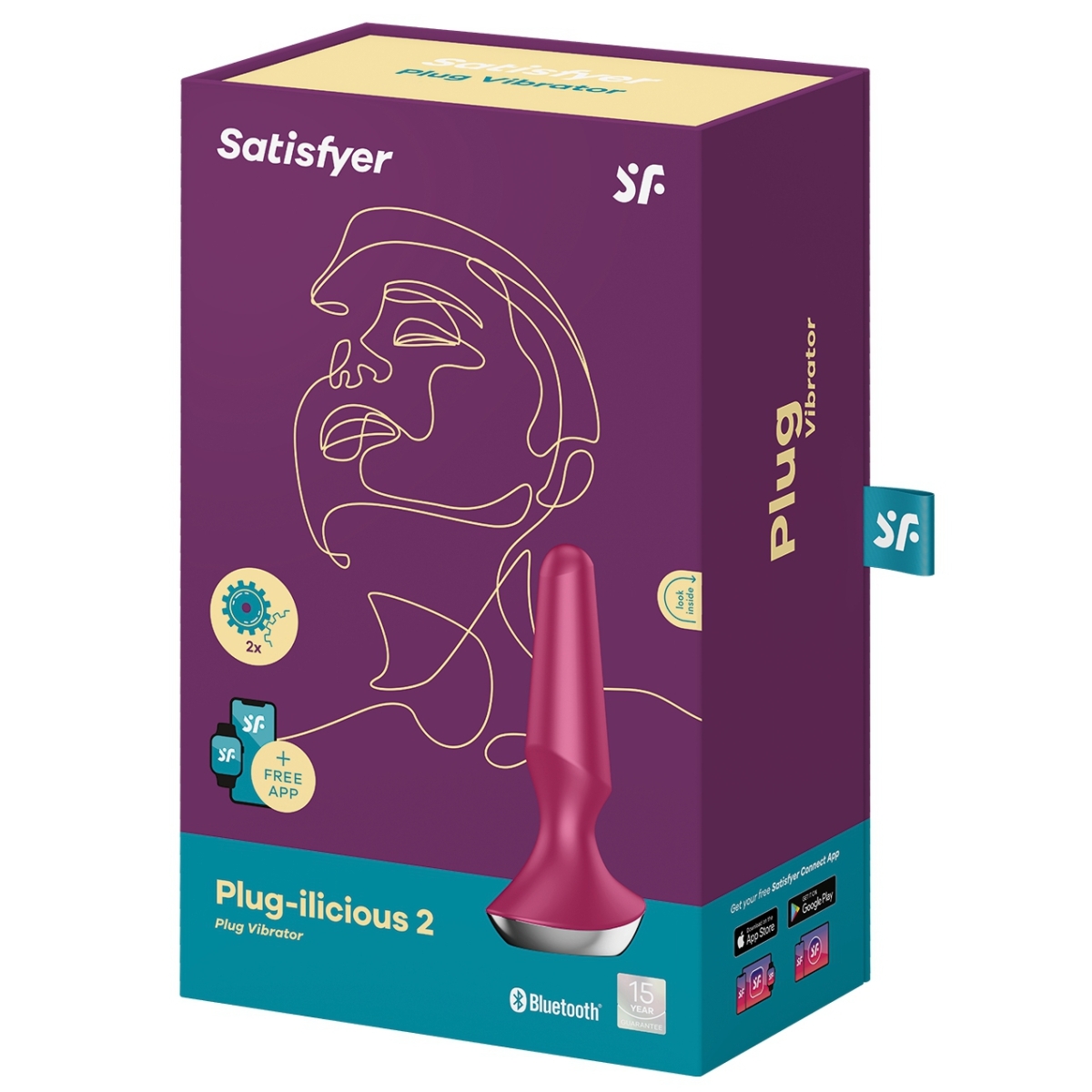 plug vibrant ilicious 2 satisfyer 10 x 3cm violet 1