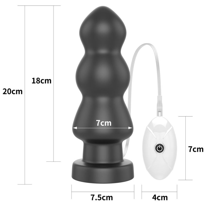plug vibrant king rigger 18 x 7cm 12