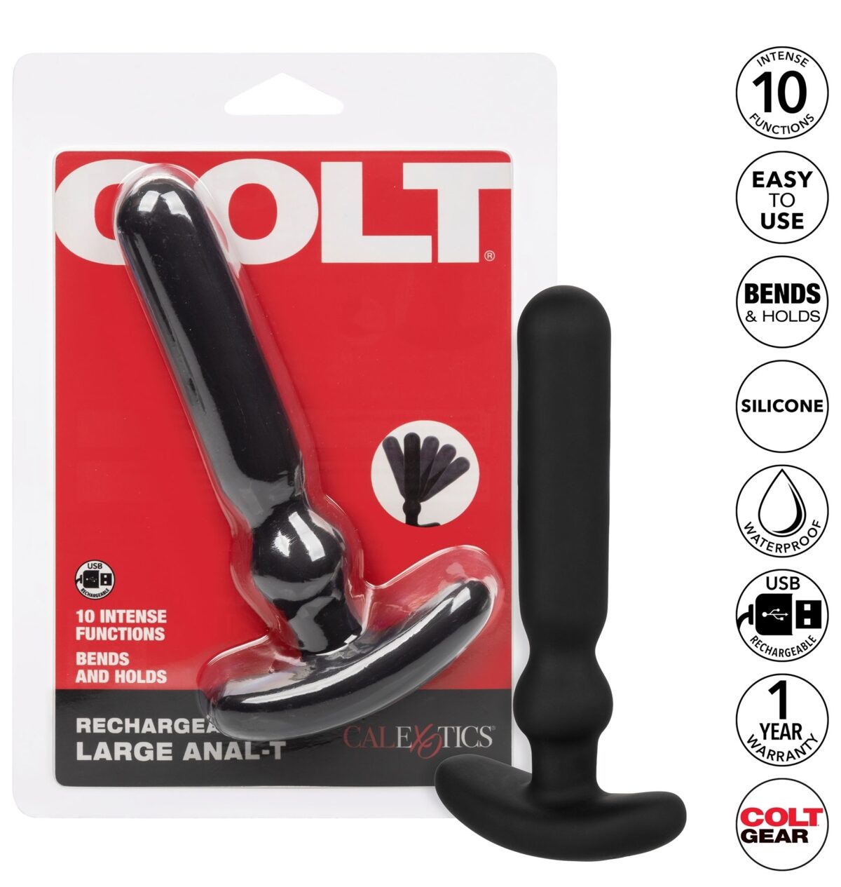 plug vibrant large anal t colt 14 x 25cm 7