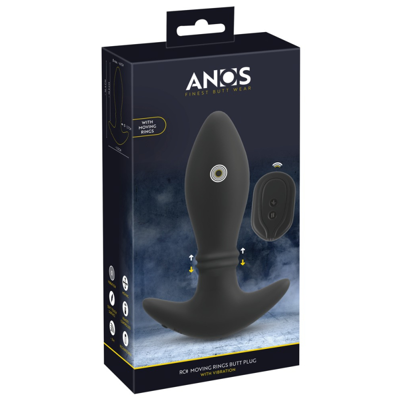 plug vibrant moving rings anos 14 x 48 cm noir 1