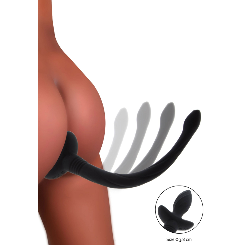 plug vibrant queue de chien wiggle tail 9 x 4cm noir 3