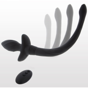 plug vibrant queue de chien wiggle tail 9 x 4cm noir