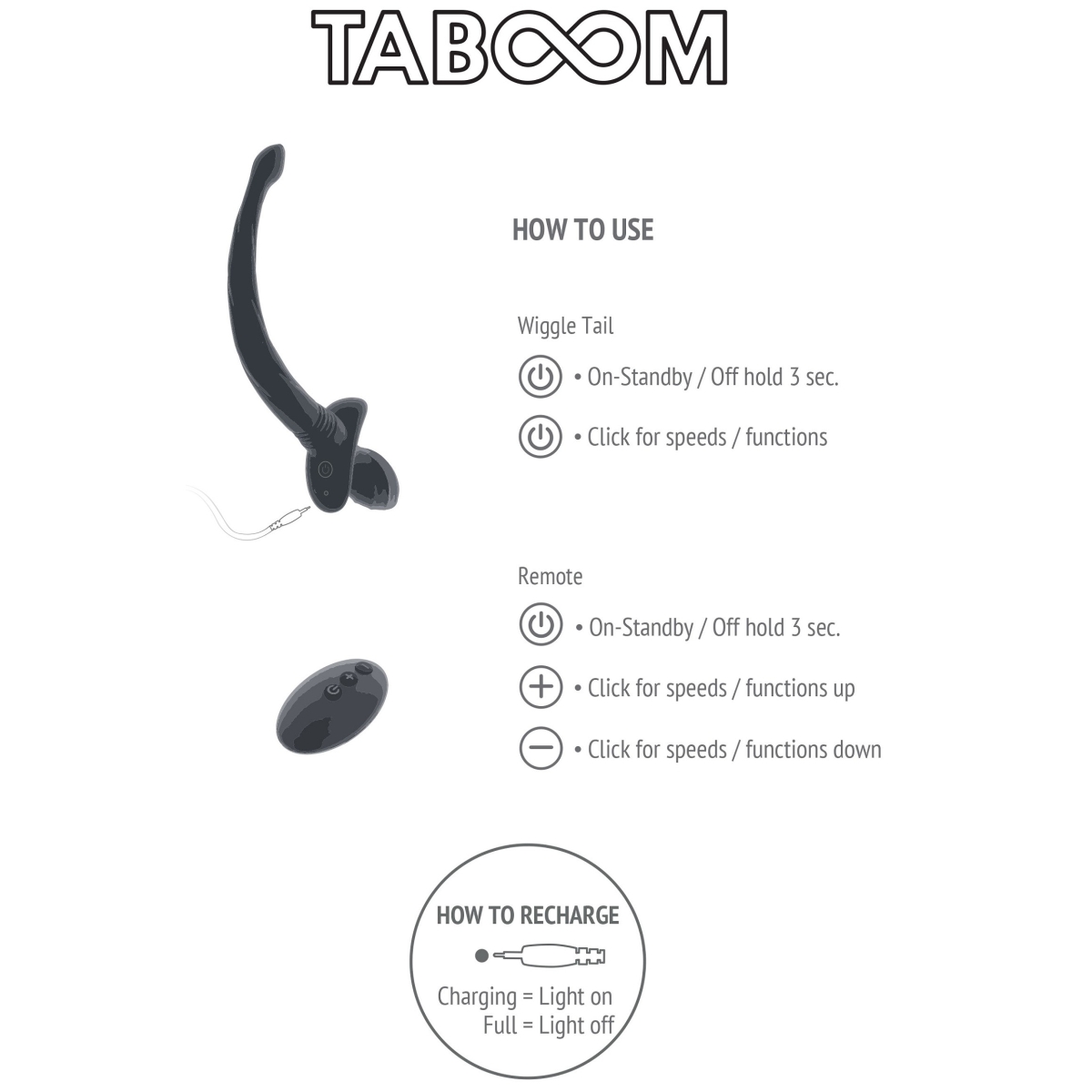 plug vibrant queue de chien wiggle tail 9 x 4cm noir 5