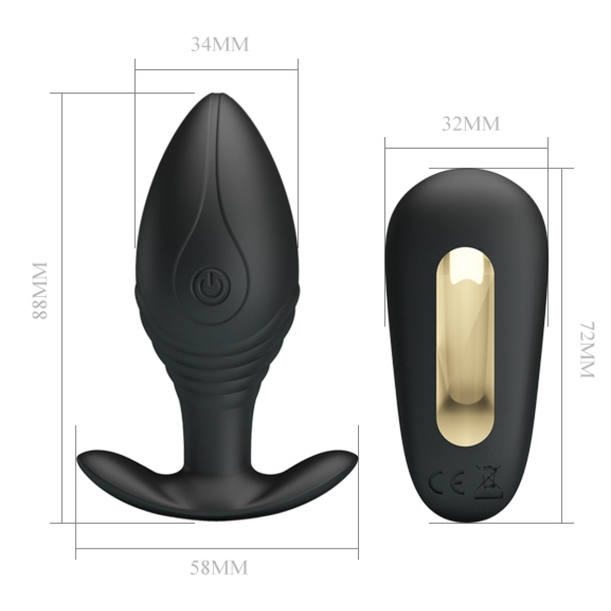 plug vibrant regina royal pleasure pretty love 8 x 34 cm 7