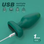 plug vibrant silicone visual 10 x 42cm vert 1
