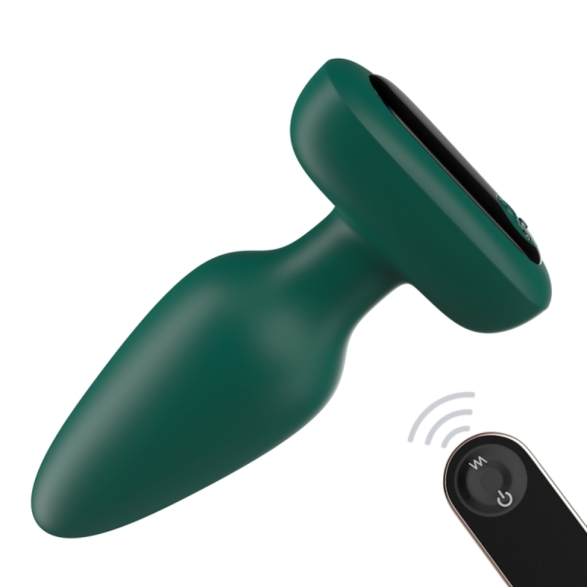 plug vibrant silicone visual 10 x 42cm vert
