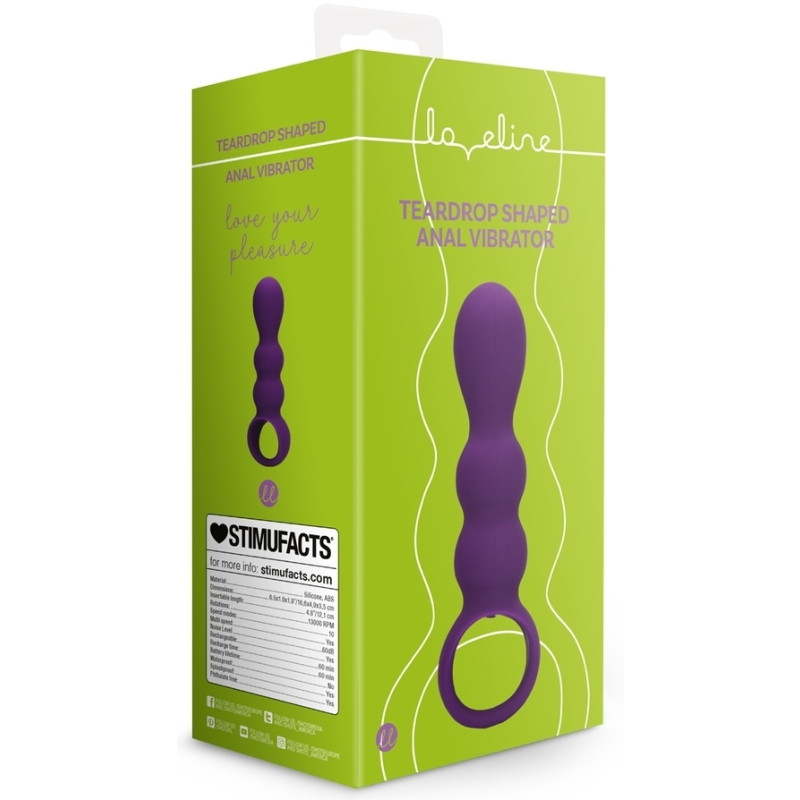 plug vibrant teardrop shap 12 x 36cm 1