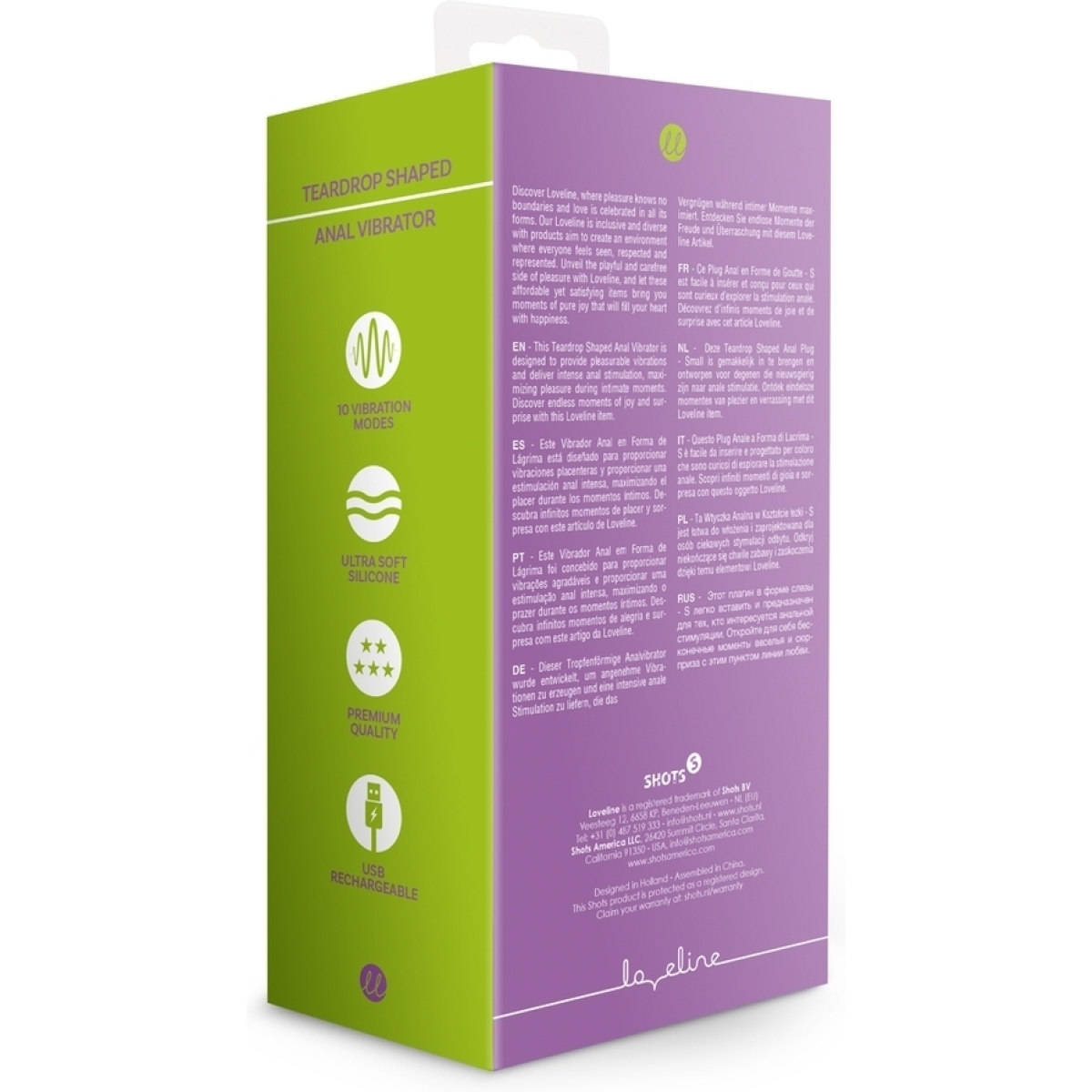 plug vibrant teardrop shap 12 x 36cm 8