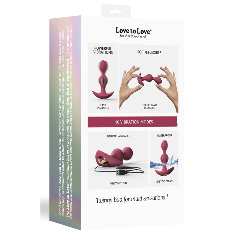 plug vibrant twinny bud 105 x 3cm rose 5
