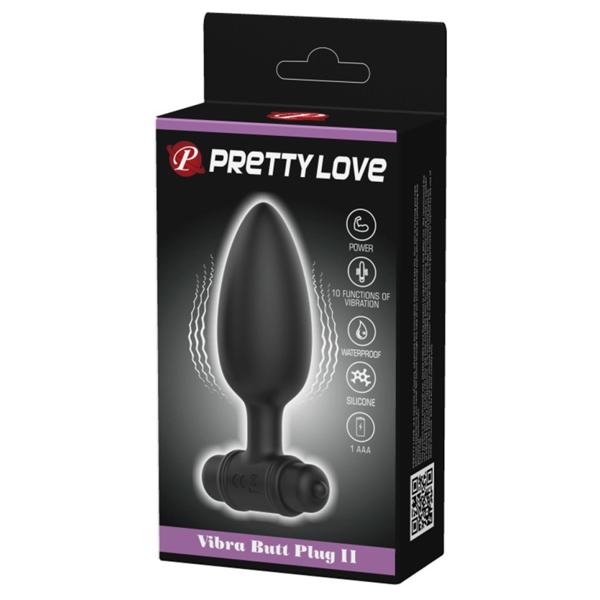 plug vibrant vibra butt pretty love 95 x 38cm 1