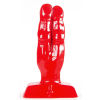 plug zizi double finger fuck 10 x 4 cm rouge