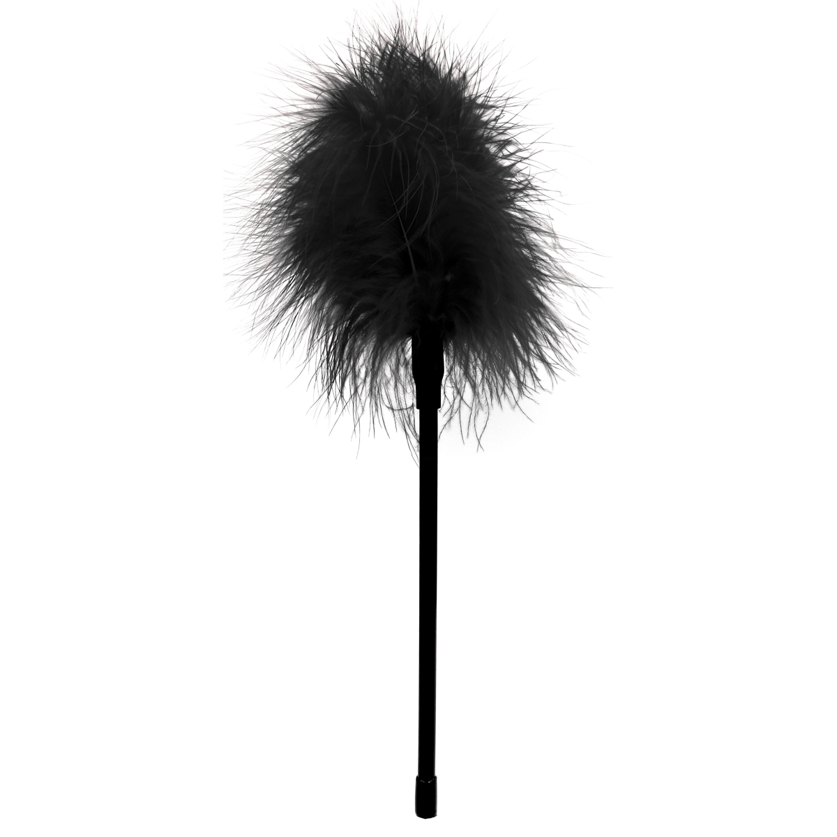 plumeau a chatouilles noir 27cm scaled