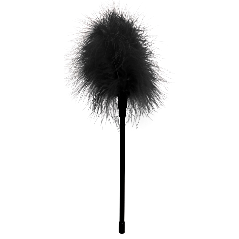 plumeau a chatouilles noir 27cm scaled