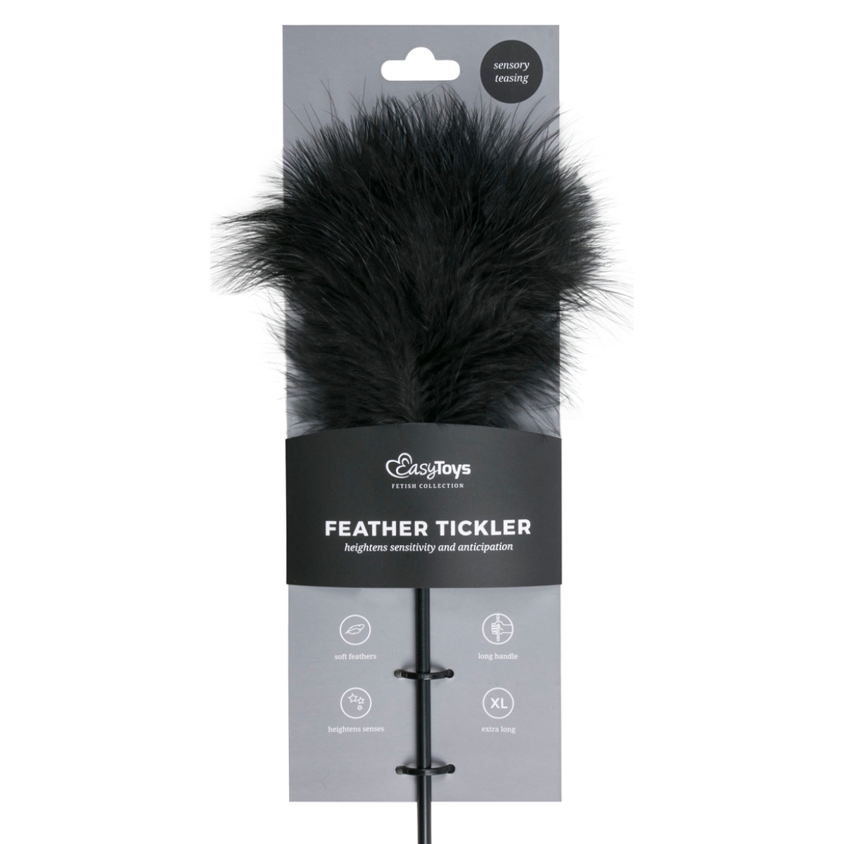 plumeau fancy thrill 43cm noir 1