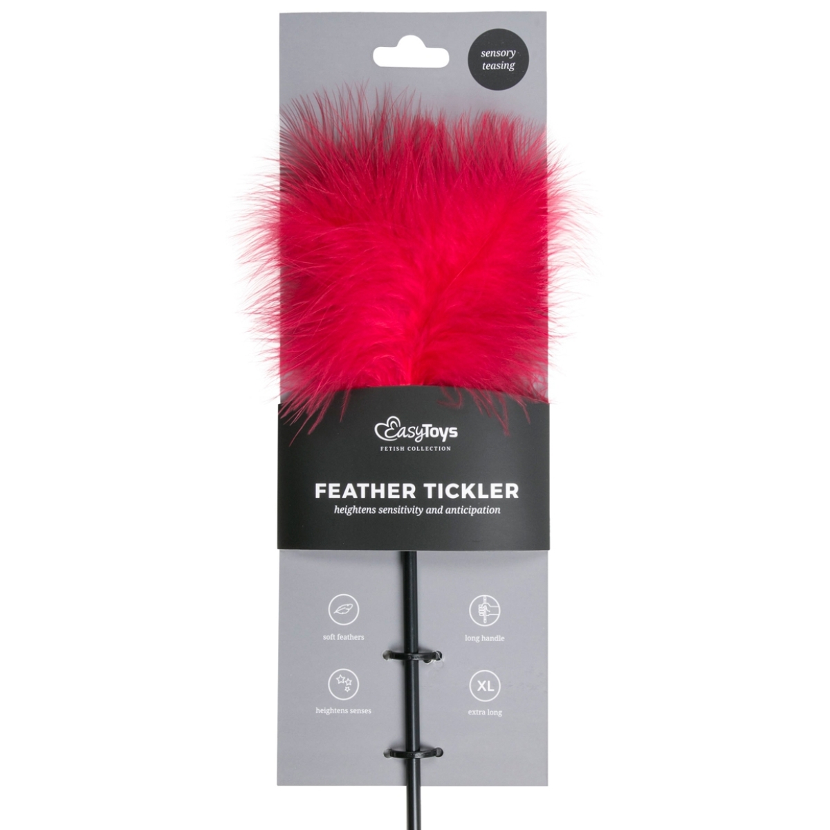 plumeau fancy thrill 43cm rouge 1