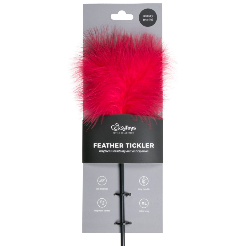 plumeau fancy thrill 43cm rouge 1