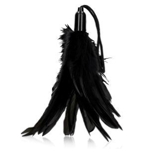 plumeau feather tickler 20cm noir