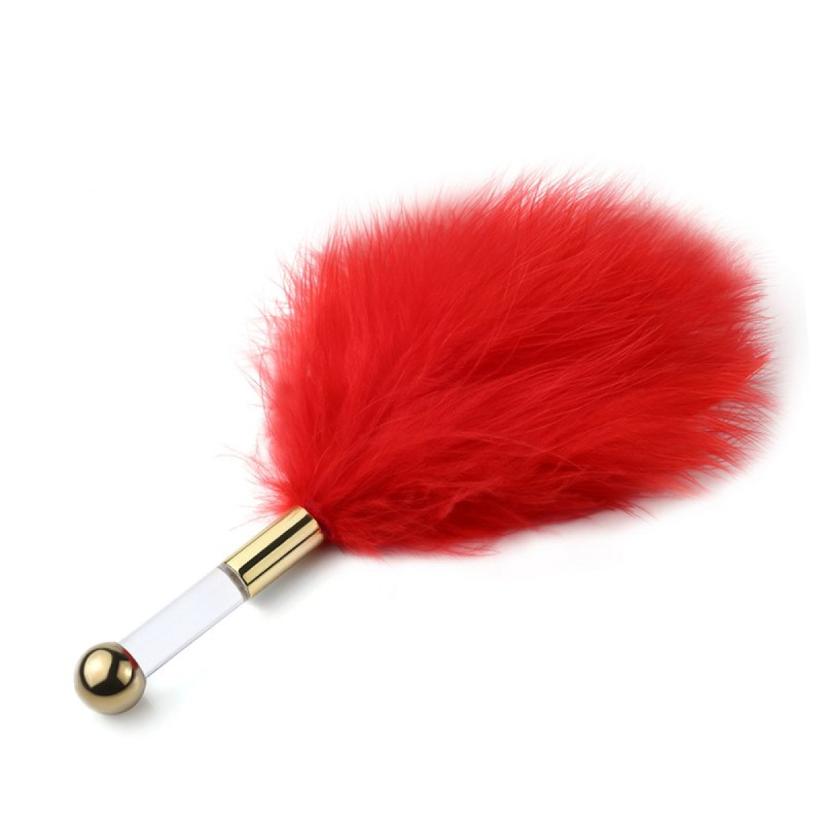 plumeau golden clear 15cm rouge
