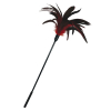 plumeau rouge et noir 57 cm