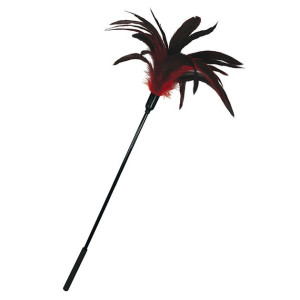 plumeau rouge et noir 57 cm