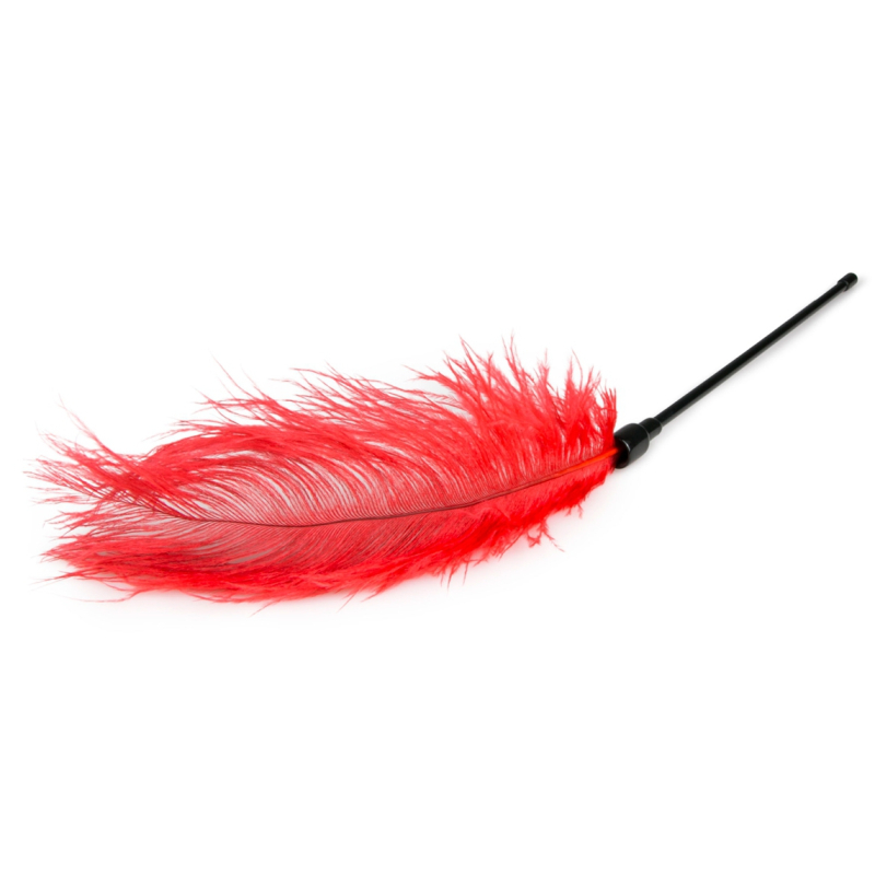 plumeau teasing rouge 56cm 2