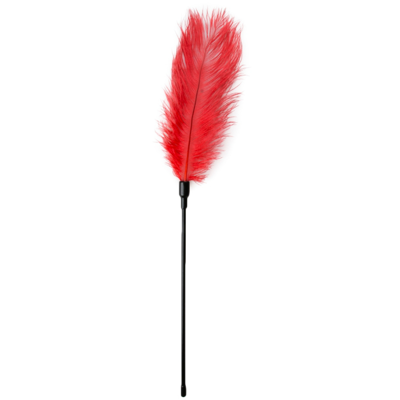 plumeau teasing rouge 56cm