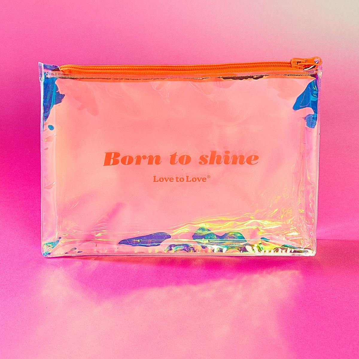 pochette de rangement born to shine zip orange 1
