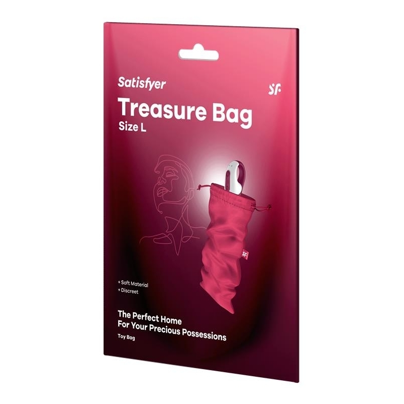 pochette de rangement treasure bag l rose