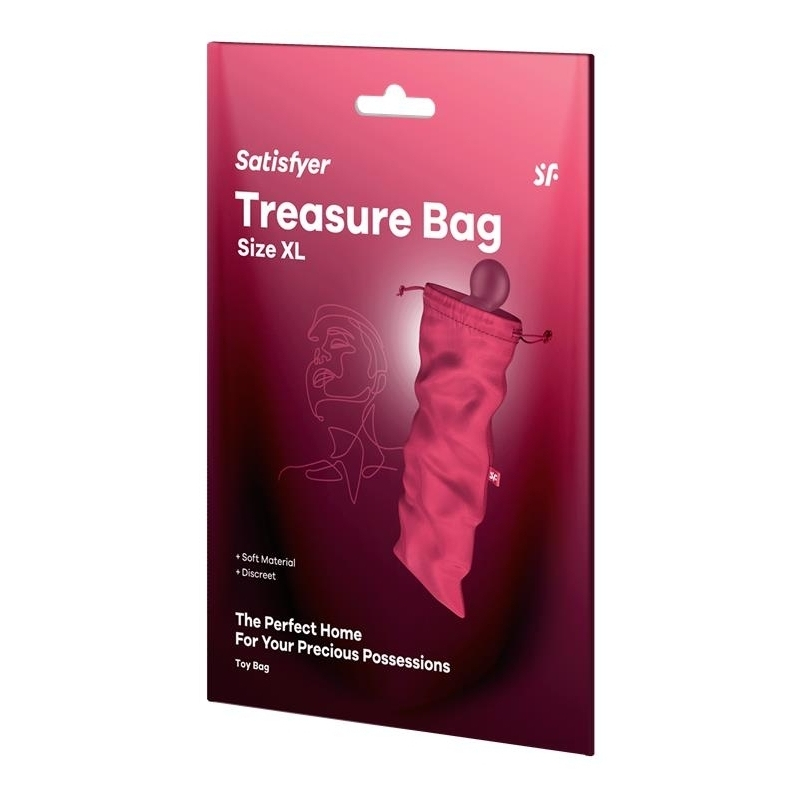 pochette de rangement treasure bag xl rose