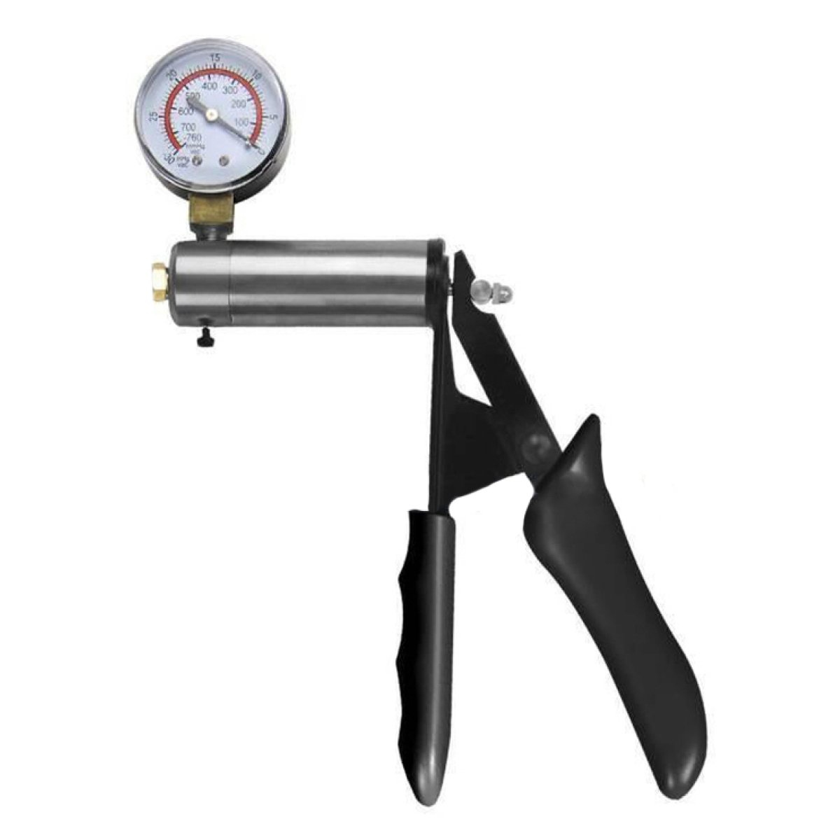 poignee pour pompe a penis avec controleur argent 2