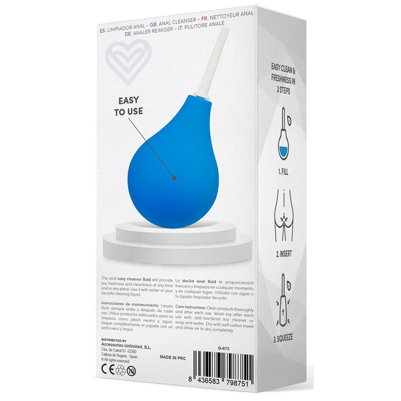 poire de lavement buld easy bleue 3