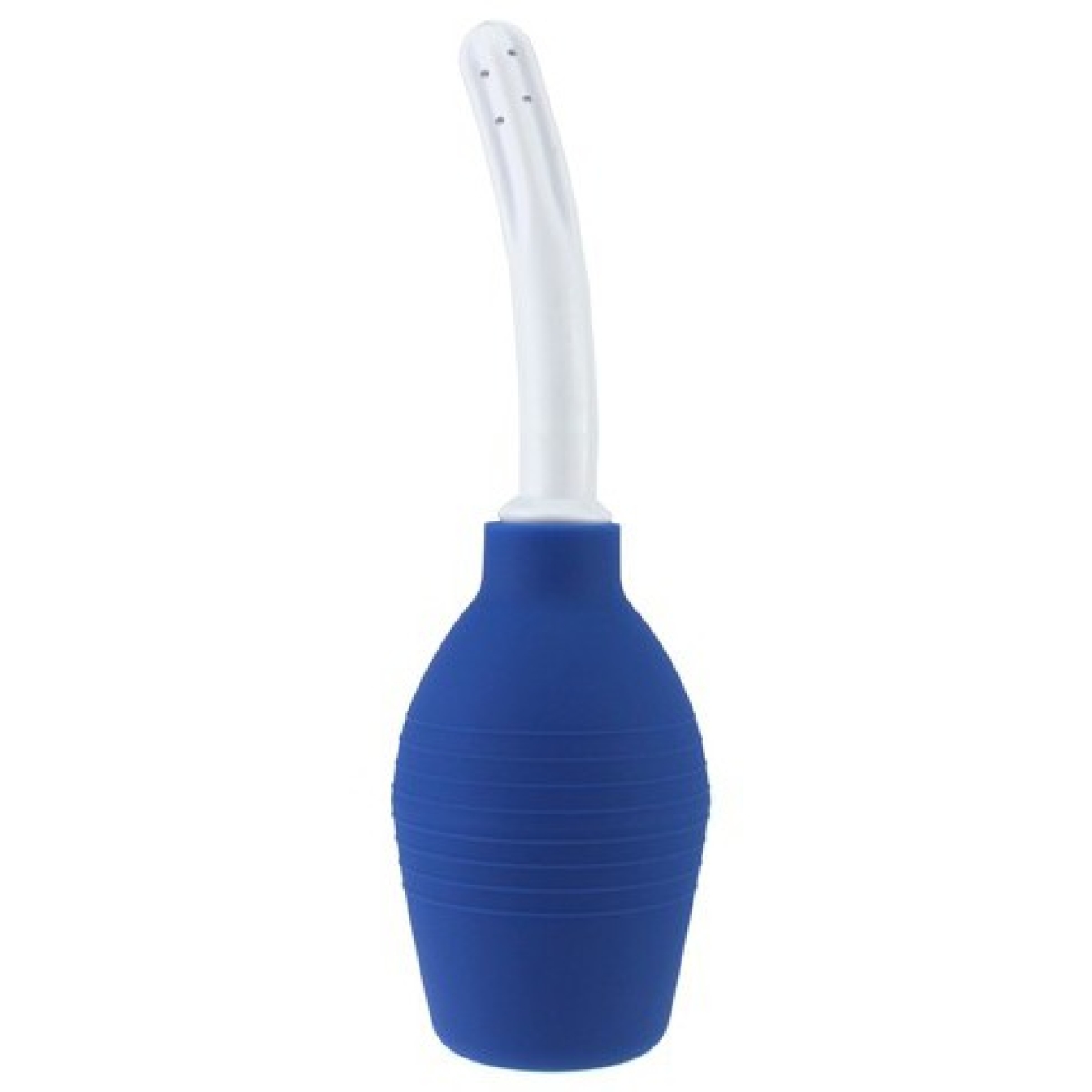 poire de lavement douche anale bleue 2 insertion 12 x 2cm