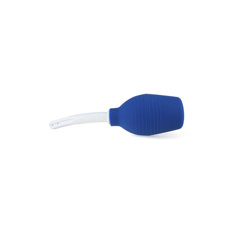poire de lavement douche anale bleue 2 insertion 12 x 2cm 2