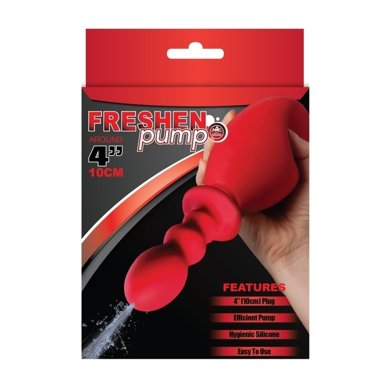 poire de lavement fresh wash 10 x 32 cm contenance 275ml rouge 1