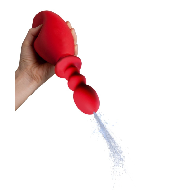 poire de lavement fresh wash 10 x 32 cm contenance 275ml rouge