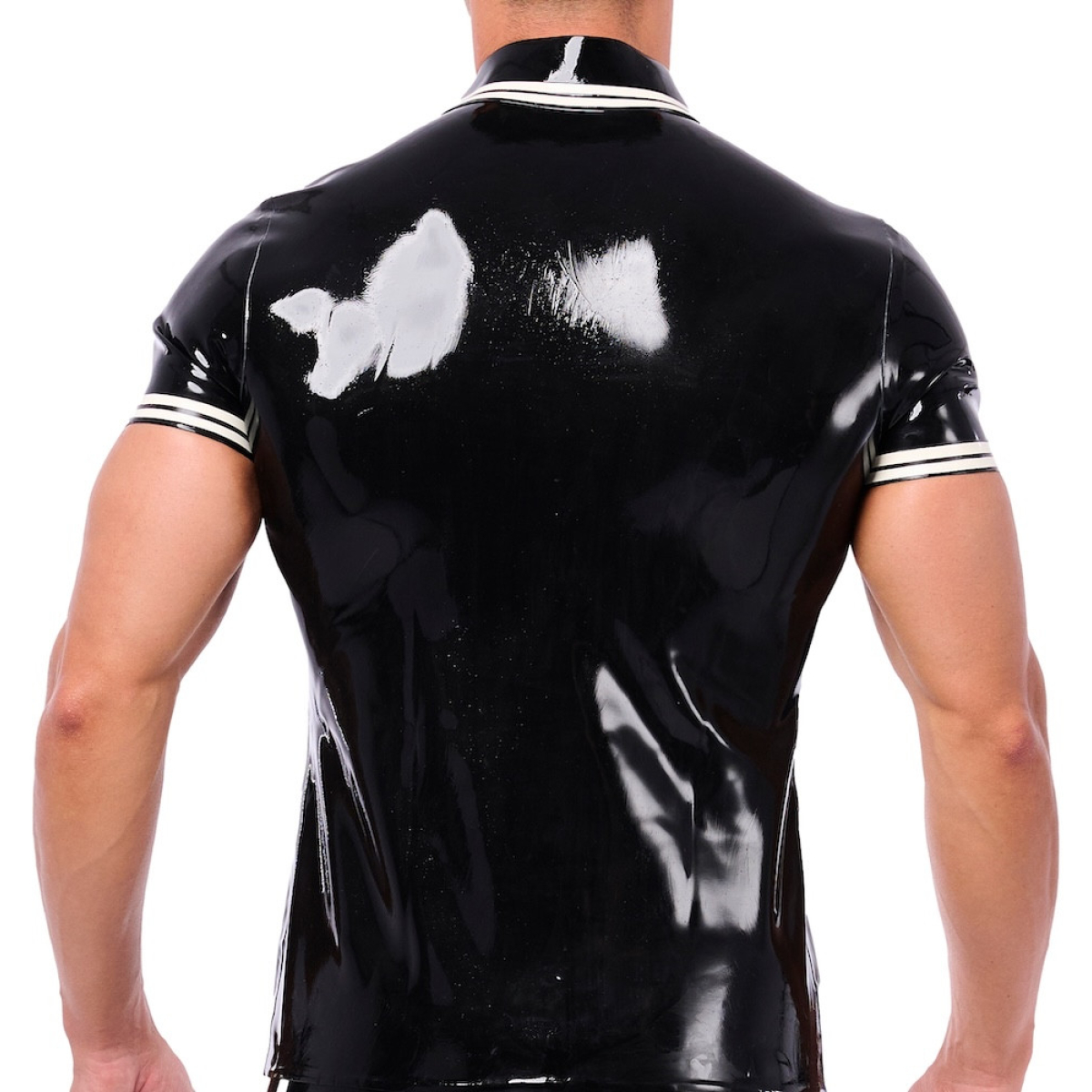 polo en latex xrub noir blanc 1