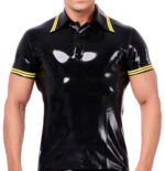 polo en latex xrub noir jaune