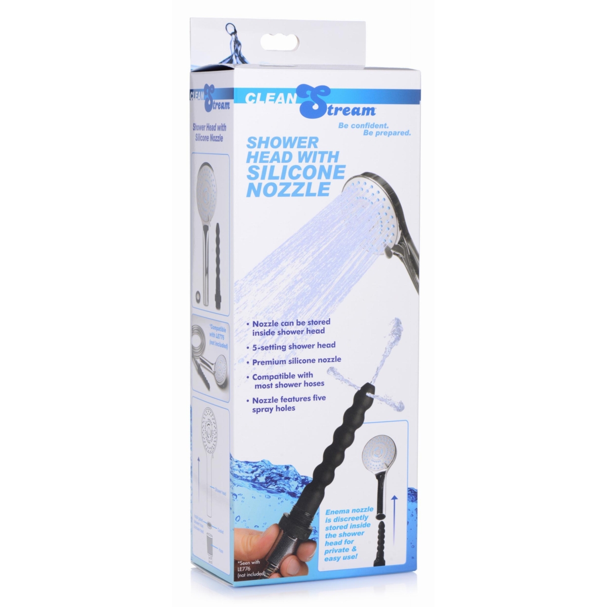 pommeau de douche avec embout de lavement clean stream 1