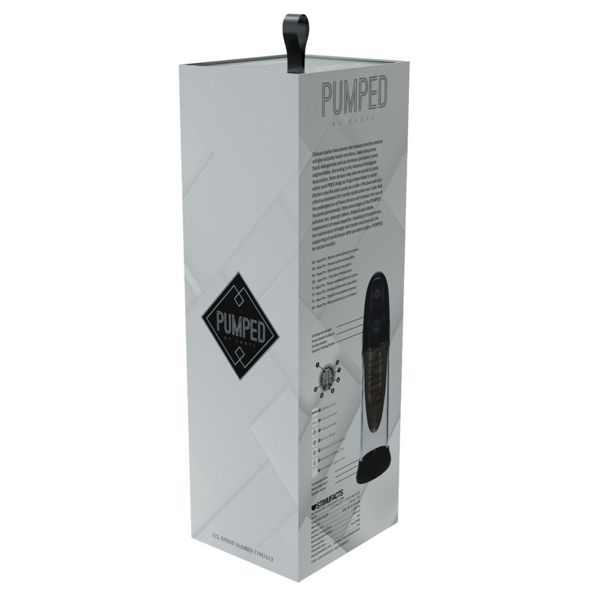 pompe a penis automatique aqua pro 19 x 7cm 3