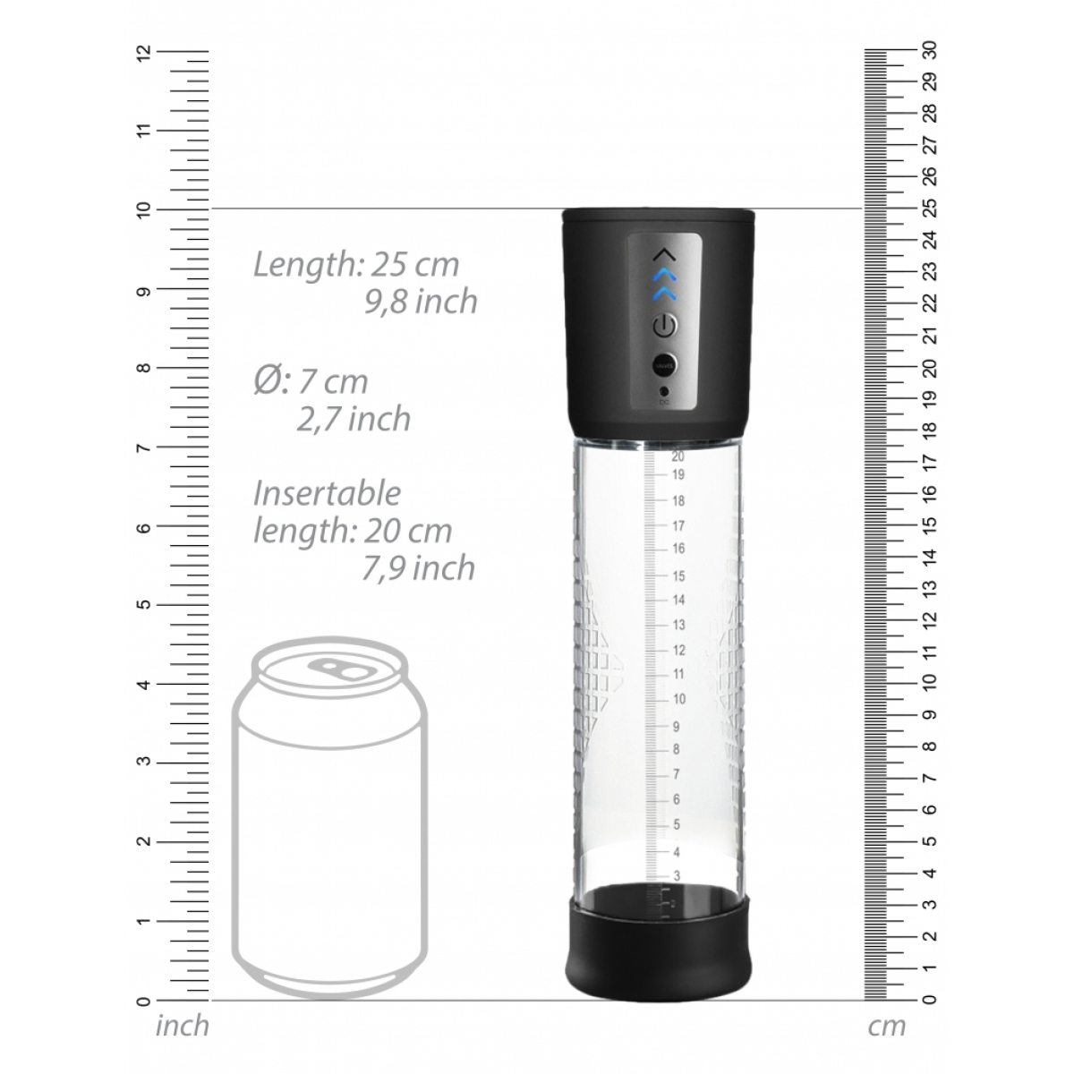 pompe a penis automatique premium pump 20 x 7cm 4